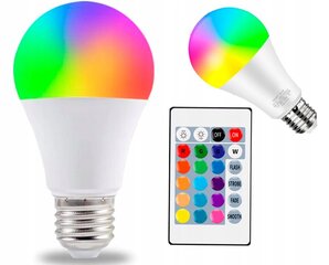 LED spuldze RGB 12W E27 ar tālvadības pulti, disko gaismu cena un informācija | Svētku dekorācijas | 220.lv