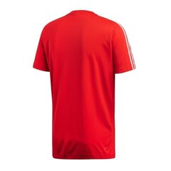 Футболка мужская Adidas D2M Tee 3S M DU1244, красная цена и информация | Мужская спортивная одежда | 220.lv