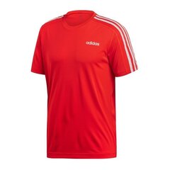 Футболка мужская Adidas D2M Tee 3S M DU1244, красная цена и информация | Мужская спортивная одежда | 220.lv