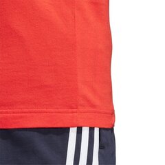 Футболка мужская Adidas Essentials 3-stripes Tee M DU0444, красная цена и информация | Мужская спортивная одежда | 220.lv