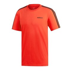 Футболка мужская Adidas Essentials 3-stripes Tee M DU0444, красная цена и информация | Мужская спортивная одежда | 220.lv