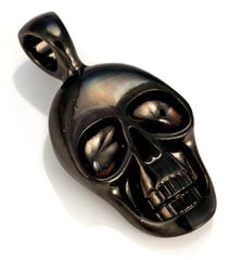 Подвеска Bico "Morty" Skull с черным покрытием (E254 Black) цена и информация | Мужские украшения | 220.lv