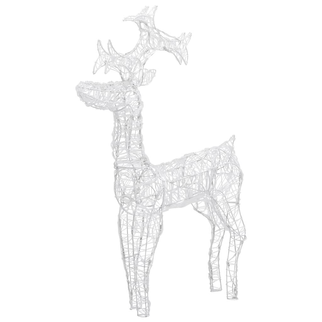 vidaXL Ziemassvētku dekorācija, ziemeļbriedis, 90 LED, 60x16x100 cm cena un informācija | Ziemassvētku dekorācijas | 220.lv