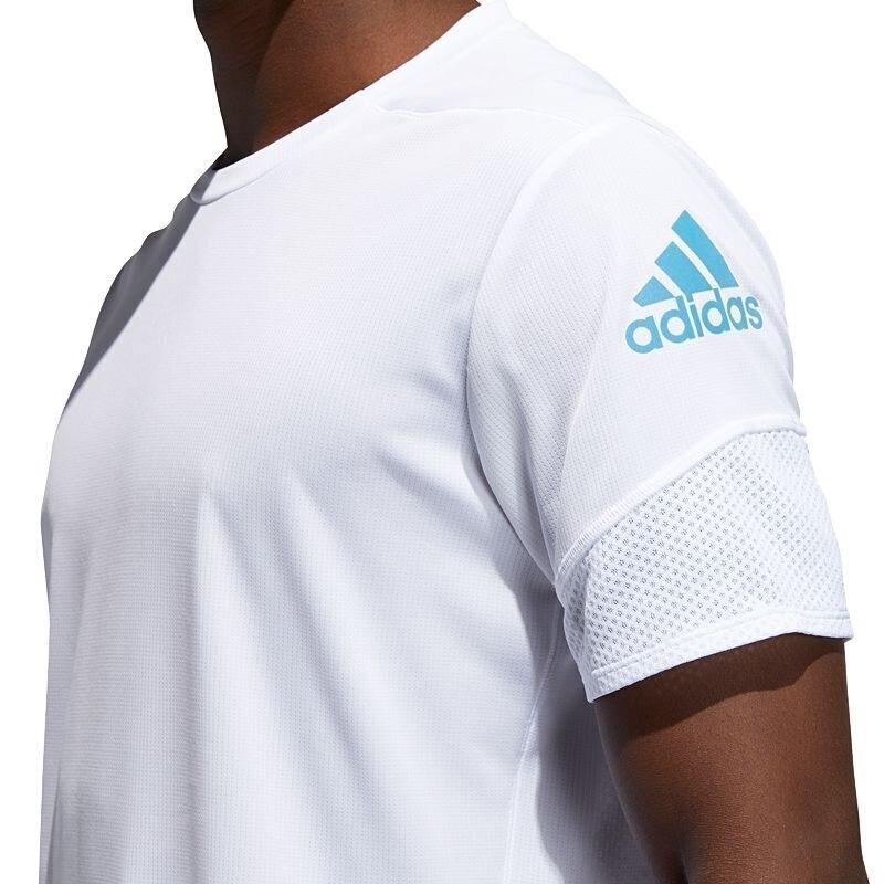 Sporta T-krekls vīriešiem Adidas 25/7 Tee Rise Up N Run M FL6818, balts цена и информация | Sporta apģērbs vīriešiem | 220.lv