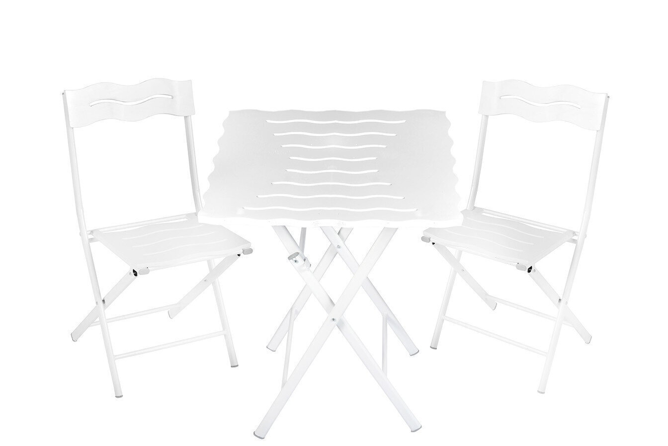 Āra mēbeļu komplekts Kalune Design Bistro Set 1, balts cena un informācija | Dārza mēbeļu komplekti | 220.lv