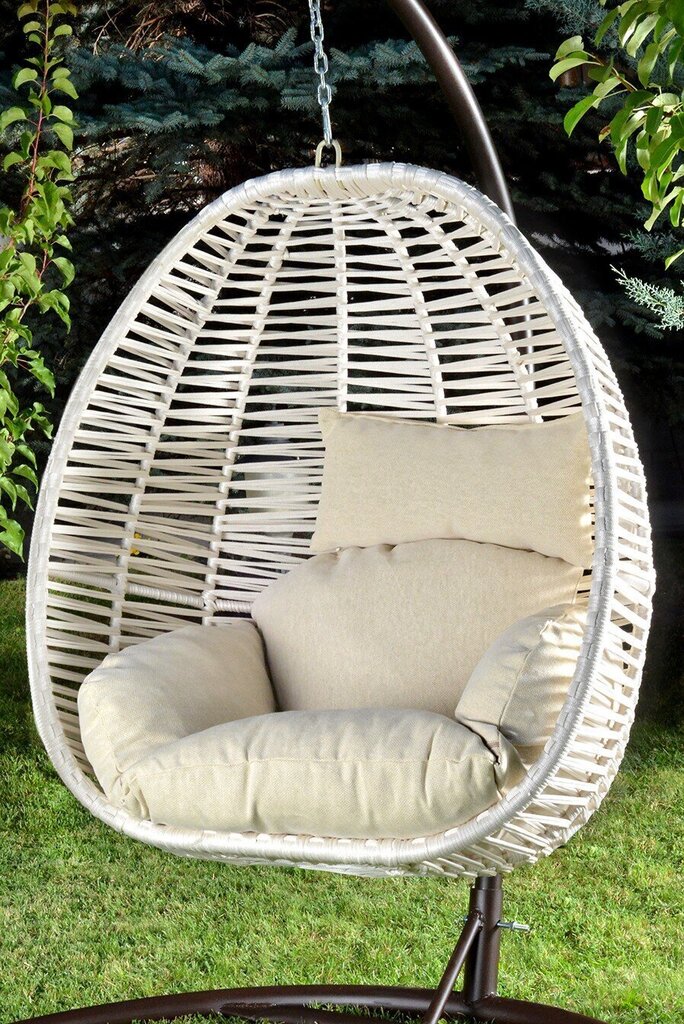 Šūpuļkrēsls Kalune Design Findik, bēša цена и информация | Dārza krēsli | 220.lv