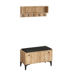 Комплект мебели для прихожей Kalune Design Lena, коричневый цена и информация | Комплекты в прихожую | 220.lv