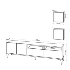 Sekcija Kalune Design Lupin, brūna cena un informācija | Sekcijas | 220.lv