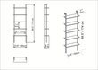 Plaukts Kalune Design Plante, balts/zelta krāsas cena un informācija | Plaukti | 220.lv