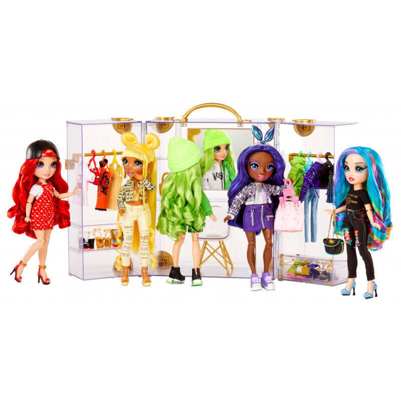 Leļļu drēbju skapis Rainbow High Deluxe cena un informācija | Rotaļlietas meitenēm | 220.lv