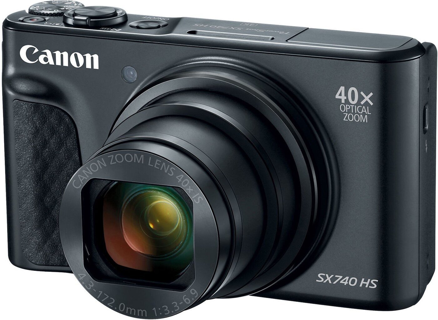 Canon Powershot SX740 HS, melns cena un informācija | Digitālās fotokameras | 220.lv