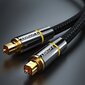 Wozinsky digital optical audio fiber cable Toslink SPDIF WOPT-20, 2 m cena un informācija | Savienotājkabeļi | 220.lv