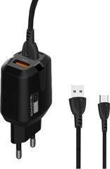 Somostel 2.4A + kabel typ-C USB-C 2400mAh 2xUSB Dual SMS-A139 цена и информация | Зарядные устройства для телефонов | 220.lv