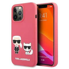 KLHCP13XSSKCP Karl Lagerfeld and Choupette Liquid Silicone Case for iPhone 13 Pro Max Red цена и информация | Чехлы для телефонов | 220.lv