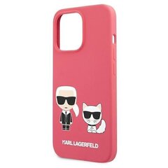 Karl Lagerfeld KLHCP13XSSKCP, piemērots iPhone 13 Pro Max, rozā cena un informācija | Telefonu vāciņi, maciņi | 220.lv