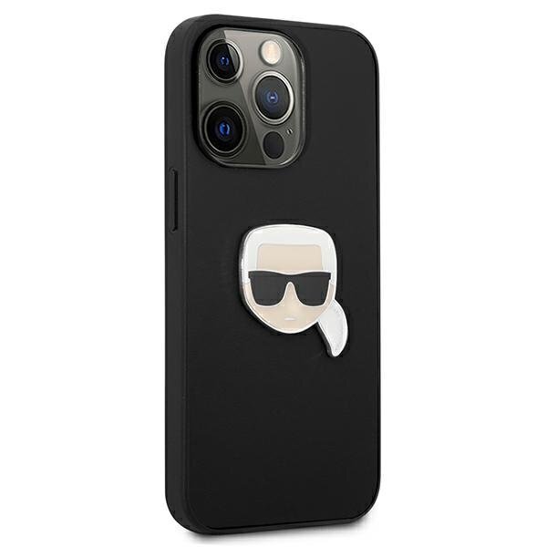 Karl Lagerfeld KLHCP13LPKMK, piemērots iPhone 13 Pro / 13, melns cena un informācija | Telefonu vāciņi, maciņi | 220.lv