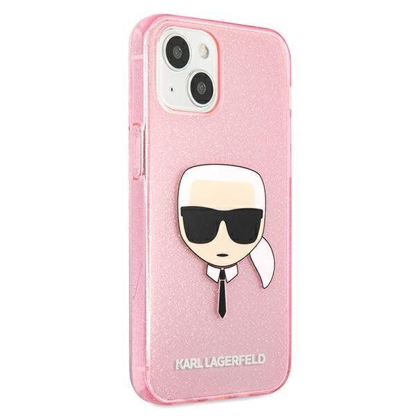 Karl Lagerfeld KLHCP13SKHTUGLP, piemērots iPhone 13 mini, rozā cena un informācija | Telefonu vāciņi, maciņi | 220.lv