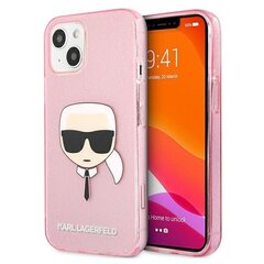 Karl Lagerfeld KLHCP13SKHTUGLP, piemērots iPhone 13 mini, rozā цена и информация | Чехлы для телефонов | 220.lv