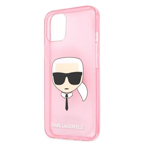 Karl Lagerfeld KLHCP13SKHTUGLP, piemērots iPhone 13 mini, rozā cena un informācija | Telefonu vāciņi, maciņi | 220.lv