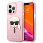 Karl Lagerfeld KLHCP13XKHTUGLP, piemērots iPhone 13 Pro Max, rozā цена и информация | Telefonu vāciņi, maciņi | 220.lv