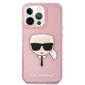 Karl Lagerfeld KLHCP13XKHTUGLP, piemērots iPhone 13 Pro Max, rozā cena un informācija | Telefonu vāciņi, maciņi | 220.lv