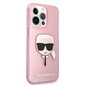 Karl Lagerfeld KLHCP13XKHTUGLP, piemērots iPhone 13 Pro Max, rozā цена и информация | Telefonu vāciņi, maciņi | 220.lv