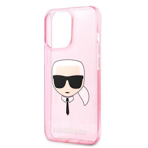 Karl Lagerfeld KLHCP13XKHTUGLP, piemērots iPhone 13 Pro Max, rozā цена и информация | Telefonu vāciņi, maciņi | 220.lv