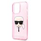 Karl Lagerfeld KLHCP13XKHTUGLP, piemērots iPhone 13 Pro Max, rozā cena un informācija | Telefonu vāciņi, maciņi | 220.lv