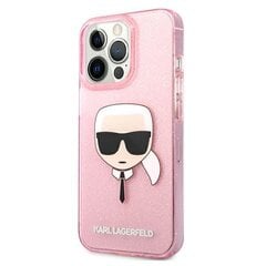 Karl Lagerfeld KLHCP13XKHTUGLP, piemērots iPhone 13 Pro Max, rozā цена и информация | Чехлы для телефонов | 220.lv