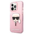 Karl Lagerfeld KLHCP13XKHTUGLP, piemērots iPhone 13 Pro Max, rozā