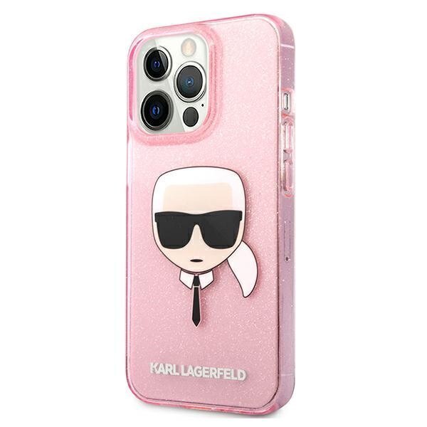 Karl Lagerfeld KLHCP13XKHTUGLP, piemērots iPhone 13 Pro Max, rozā цена и информация | Telefonu vāciņi, maciņi | 220.lv