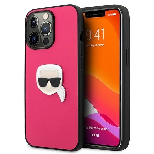 Karl Lagerfeld KLHCP13XPKMP, piemērots iPhone 13 Pro Max, rozā цена и информация | Telefonu vāciņi, maciņi | 220.lv