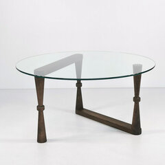 Кофейный столик Kalune Design Cam Orta 3, коричневый цена и информация | Журнальные столики | 220.lv