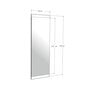 Spogulis Kalune Design Basic, balts цена и информация | Spoguļi | 220.lv