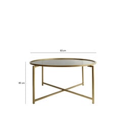 Кофейный столик Kalune Design Gold Sun 2, золотистый цена и информация | Журнальные столики | 220.lv