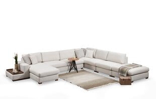 Stūra dīvāns Kalune Design Loop 8/11, smilškrāsas цена и информация | Угловые диваны | 220.lv