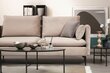 Stūra dīvāns Kalune Design Felix, smilškrāsas cena un informācija | Stūra dīvāni | 220.lv