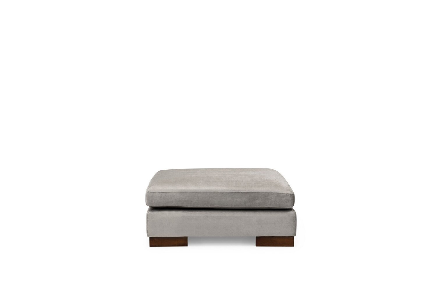 Stūra dīvāns Kalune Design Tulip ar pufu, gaiši pelēks cena un informācija | Stūra dīvāni | 220.lv