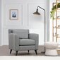 Krēsls Kalune Design Nordic, melns/balts cena un informācija | Atpūtas krēsli | 220.lv