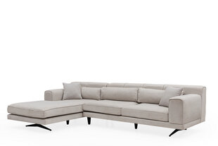 Stūra dīvāns Kalune Design Jivago, smilškrāsas cena un informācija | Stūra dīvāni | 220.lv