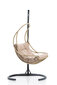 Šūpuļkrēsls Kalune Design Florya 1, smilškrāsas/melns cena un informācija | Dārza krēsli | 220.lv