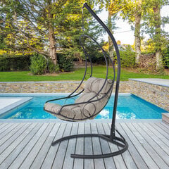 Кресло-качалка Kalune Design Cali, серое цена и информация | скамейка со столиком | 220.lv