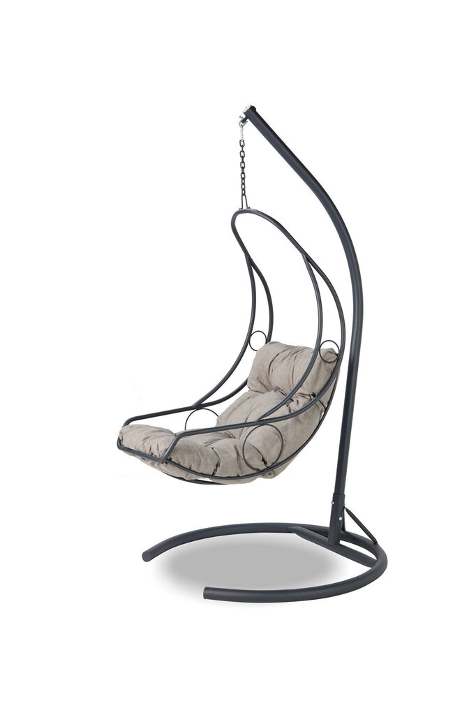 Šūpuļkrēsls Kalune Design Cali, pelēks цена и информация | Dārza krēsli | 220.lv
