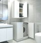 Vannas istabas mēbeļu komplekts Kalune Design Su, balts cena un informācija | Vannas istabas mēbeļu komplekti | 220.lv
