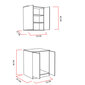 Vannas istabas mēbeļu komplekts Kalune Design Su, balts cena un informācija | Vannas istabas mēbeļu komplekti | 220.lv