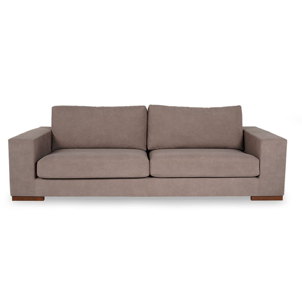 Trīsvietīgs dīvāns Kalune Design Nplus, brūns cena un informācija | Dīvāni | 220.lv