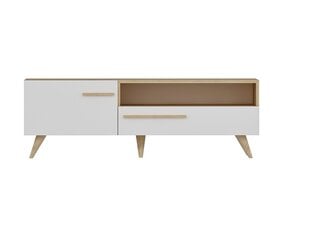 ТВ столик  Kalune Design Zera, белый/коричневый цена и информация | Тумбы под телевизор | 220.lv