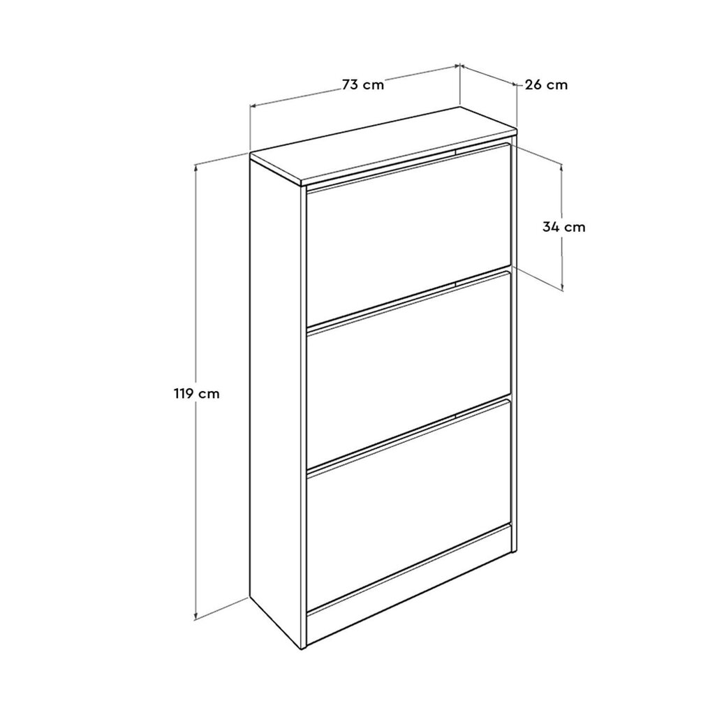 Skapītis Kalune Design SHC-530-BB-1, balts цена и информация | Apavu skapji, apavu plaukti, priekšnama soliņi | 220.lv