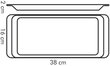 Tescoma servēšanas šķīvis, 38x16 cm, balts cena un informācija | Trauki, šķīvji, pusdienu servīzes | 220.lv