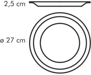 Tescoma šķīvis, 27 cm, balts цена и информация | Посуда, тарелки, обеденные сервизы | 220.lv